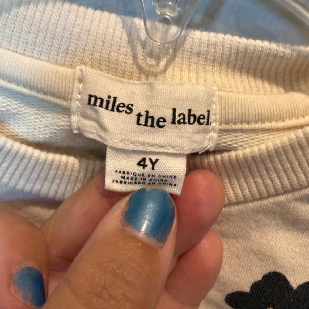 Floral Sweatshirt and Grey Leggings Set 3/4Y - Picture 3 of 6